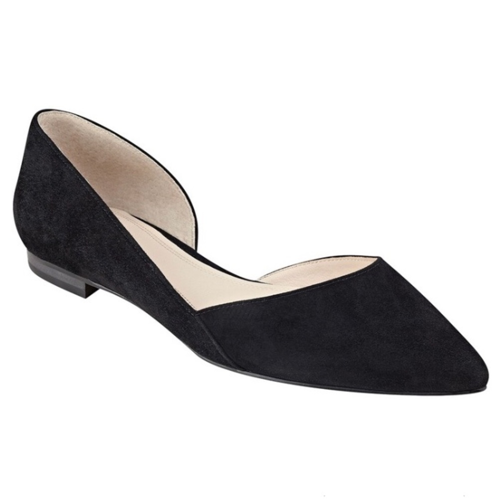 Marc Fisher Half Sunny d’Orsay Black Flats